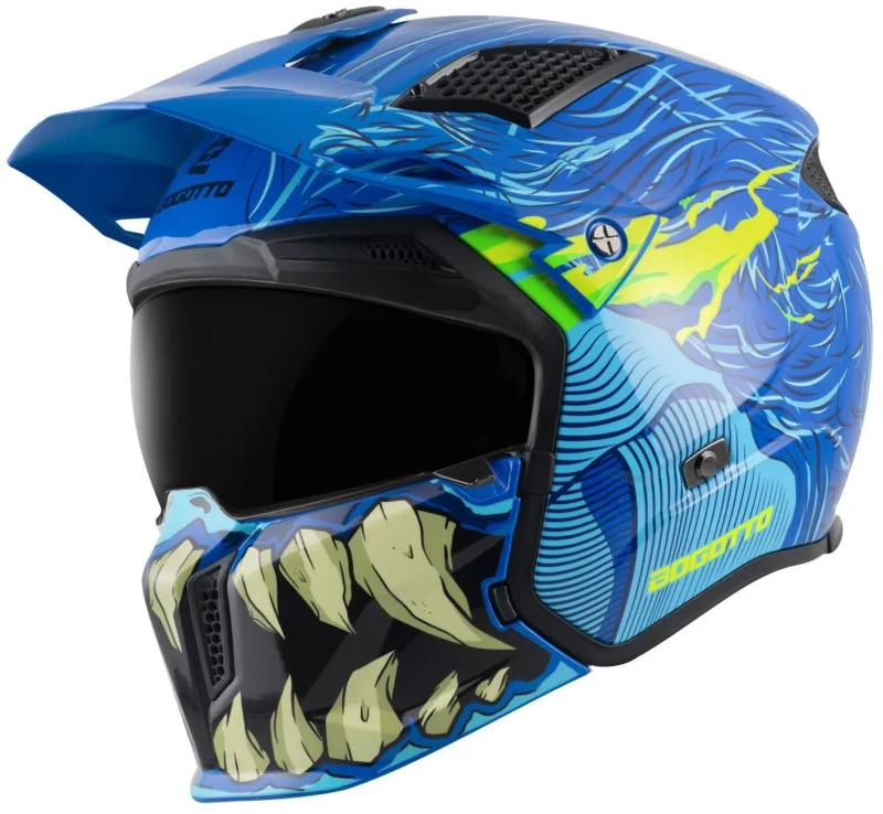 Dames motorhelm Bogotto (blauw)