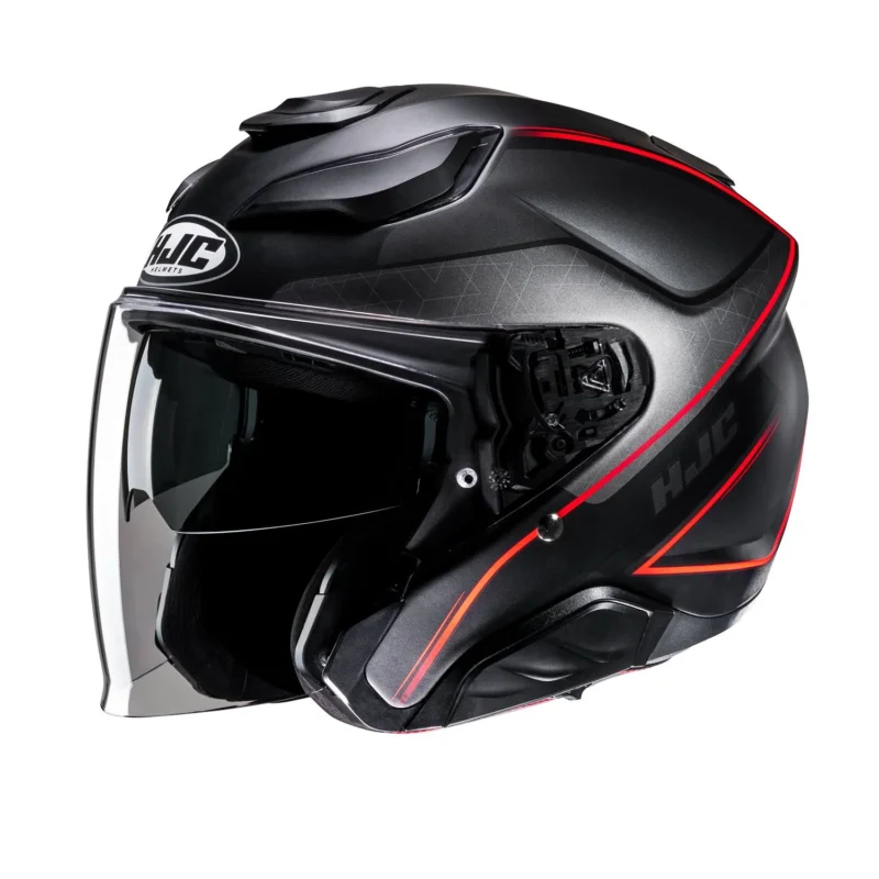 Dames motorhelm HJC (zwart)