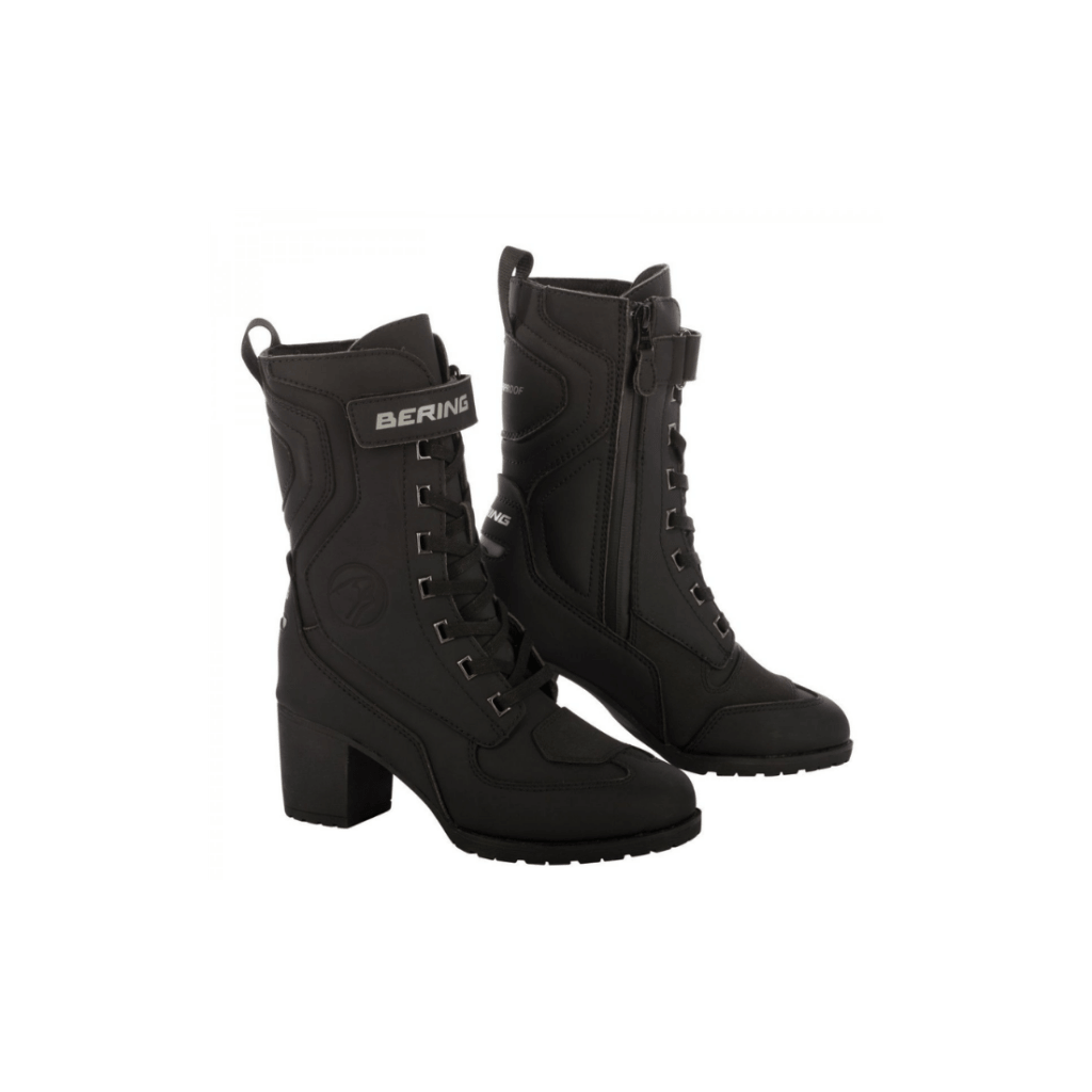 Bering Lady Leonarda 2 zwarte dames motorsneakers vooraanzicht