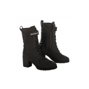 Bering Lady Leonarda 2 zwarte dames motorsneakers vooraanzicht