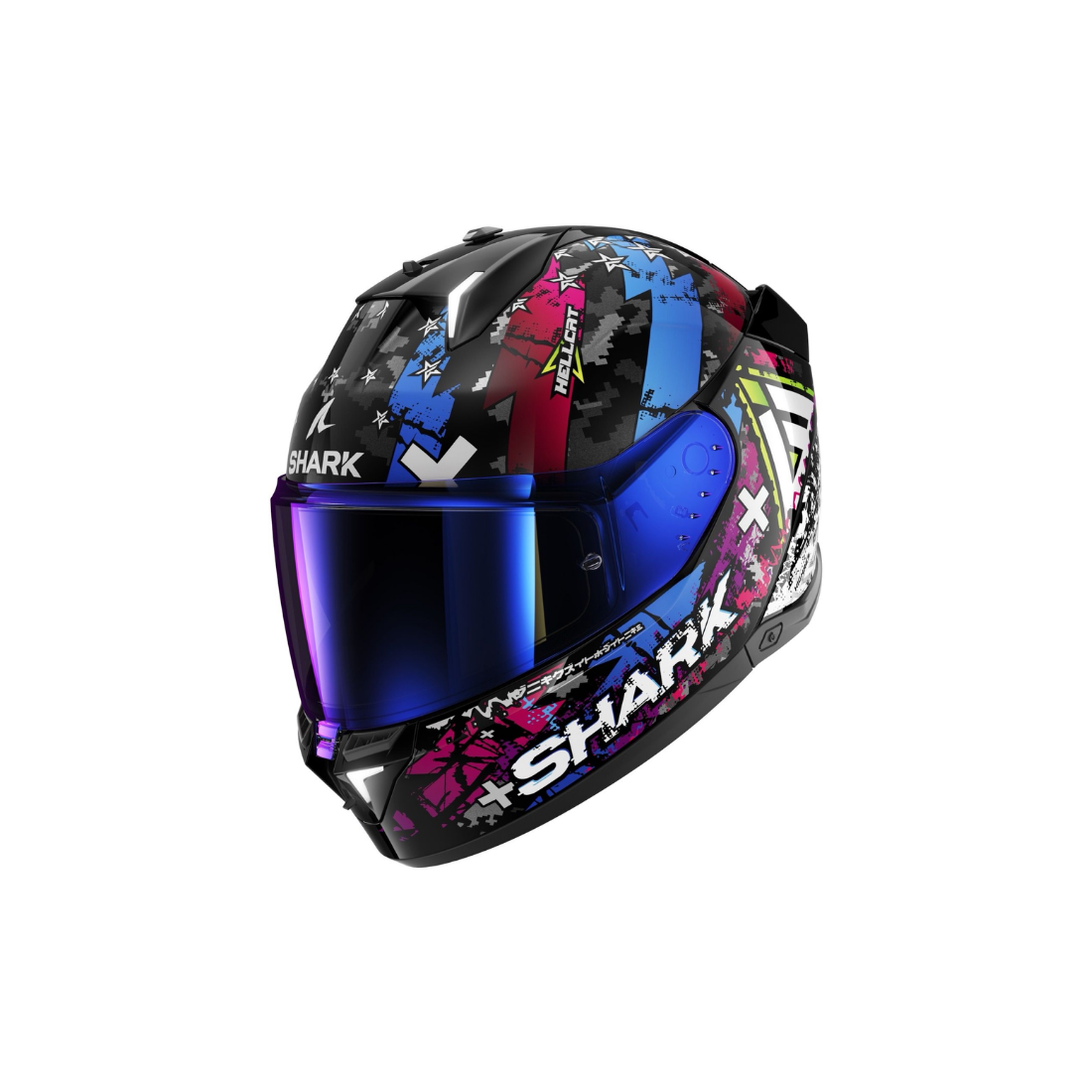 Shark Skwal i3 Hellcat integraalhelm met geïntegreerde actieve LED-remlichten