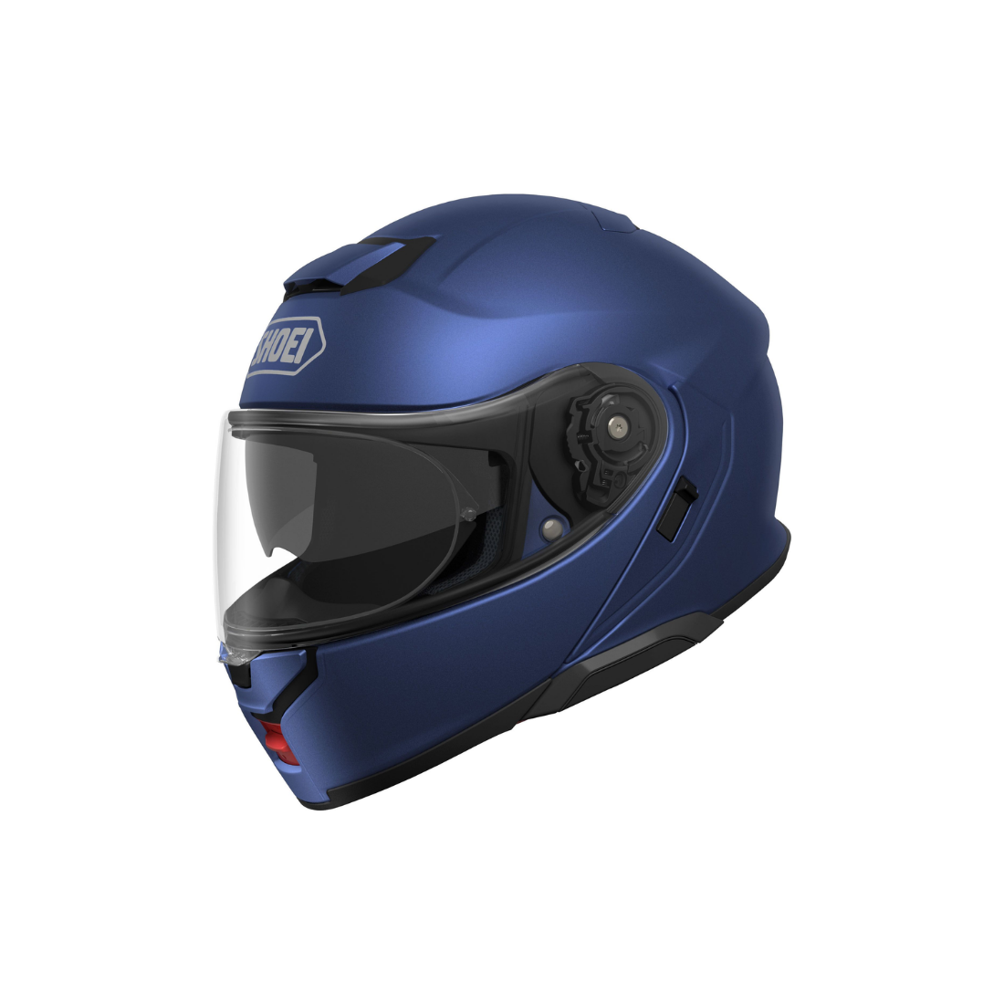 Shoei Neotec 3 luxe systeemhelm voor dames vooraanzicht in blauw