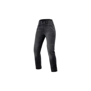 Blauwe REV'IT! Victoria 2 dames motorjeans met slim fit pasvorm vooraanzicht