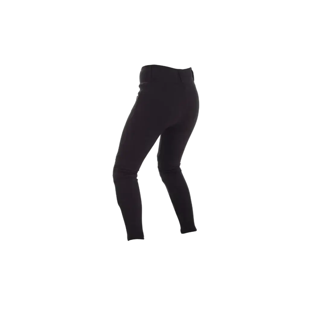 Achterzijde van de Richa Kodi dames motorlegging met verhoogde en comfortabele tailleband.