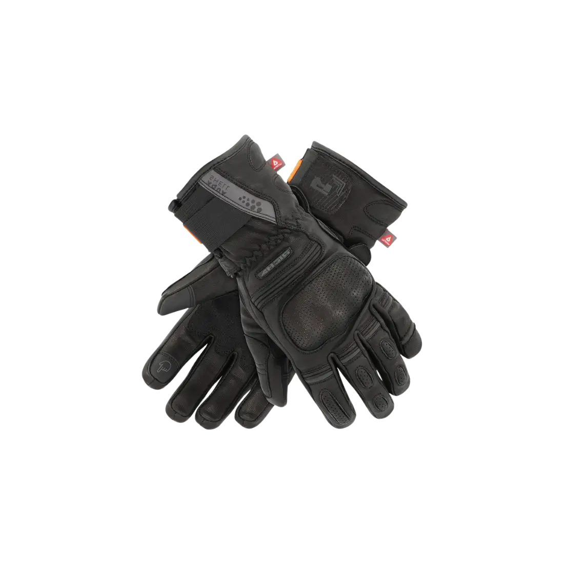 Zwarte Richa Polar Vortex WP dames motorhandschoenen voor de winter vooraanzicht.