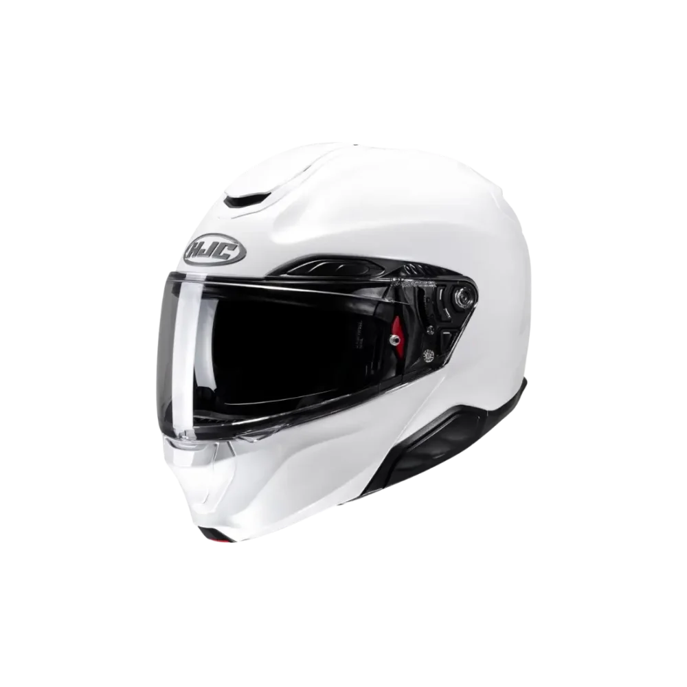 Premium HJC RPHA 91 dames motorhelm met gesloten vizier vooraanzicht wit