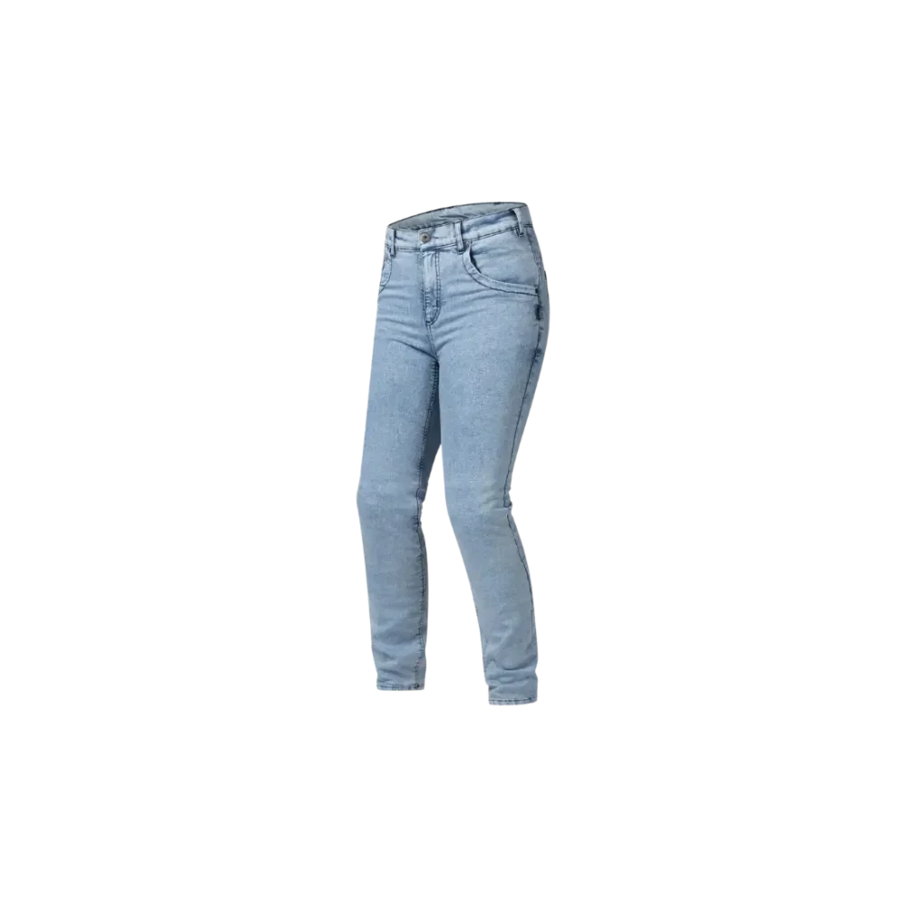 Sportieve Richa Rihanna dames motorjeans in slim-fit pasvorm vooraanzicht.