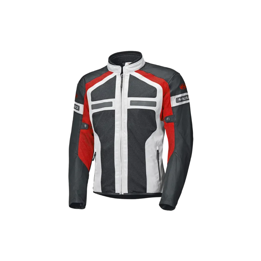 Comfortabele, luchtige Held Tropic 3.0 dames motorjas met mesh panelen vooraanzicht - rood