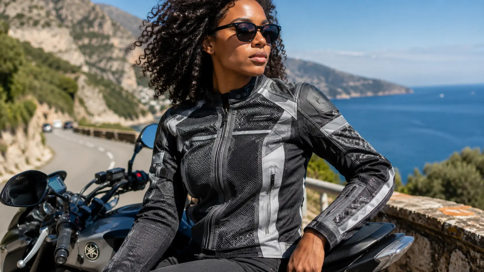 Dames mesh motorjas voor warme zomerritten
